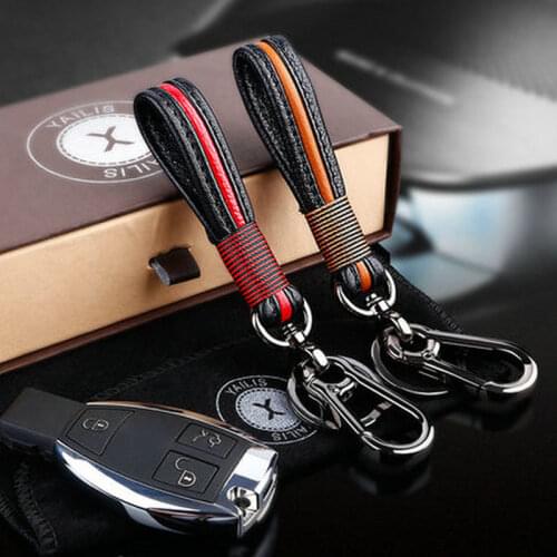 Leather Car Keychain Home Key Ring Waist Hanging Key Chains For Mercedes W203 W210 W211 AMG W204 C E S CLS CLK C E A B Class
