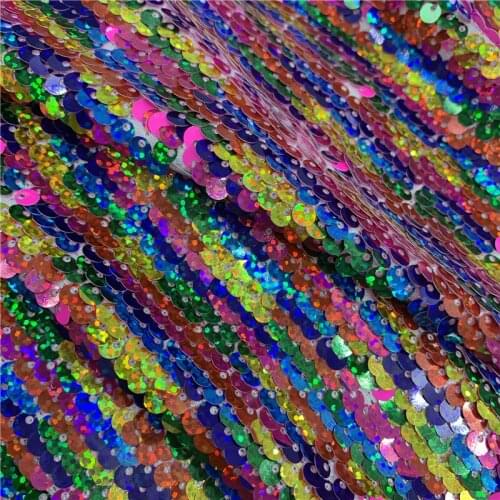 29x21cm Laser Colorful Sequined Sewing Fabric For DIY Craft Bags Clothing Shoe Decoration Materials Accessories