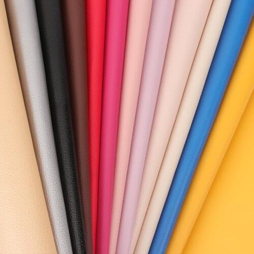 45 * 135CM Lychee Grain Leather Sheets Various Colors Fabric For Furniture Waterproof Synthetic Sewing Sofa Car DIY Bag Supplies