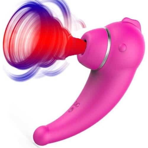 Powerful Vacuum Licking Vibrator Clitoris Sucking Nipple Sucking Tongue Vibrating Oral Licking Sex Toys for Women Masturbation