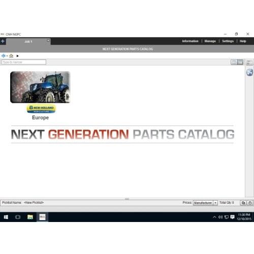 New Holland Construction North America NGPC [10.2018] Next Generation Parts Catalog