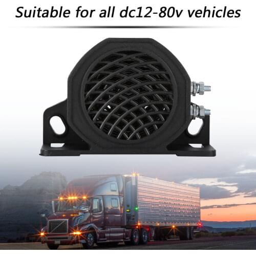 New 105dB Car Truck Backup Reverse Beeper Sound Warning Alarm Vehicle Horn for Heavy Equipment 12-80V Auto Universal Reminders