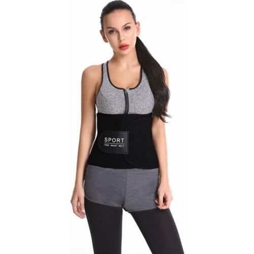 Workout Lumbar Back Support Sweat Waist Trainer Waist Trimmer Belt Neoprene Waist Belt Slim Band for Weight Loss Sport Girdles