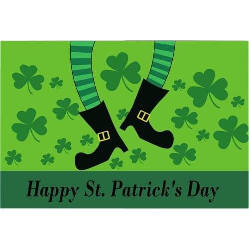 Anti-slip Printed Living Room Carpet Home Decoration Accessories St. Patricks Day Floor Mats Outdoor Room Mat Dropshipping