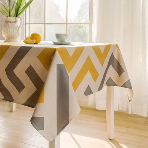 Rectangle tablecloth printed table covers dust proof thick table cloth home kitchen outdoor party banquet decoration