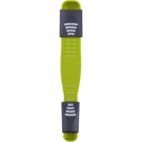 Adjustable Measuring Spoon Kitchen Double Sided Powder Metering Spoon Tool for Baking Cooking Coffee Sugar Salt Milk Powder Spic