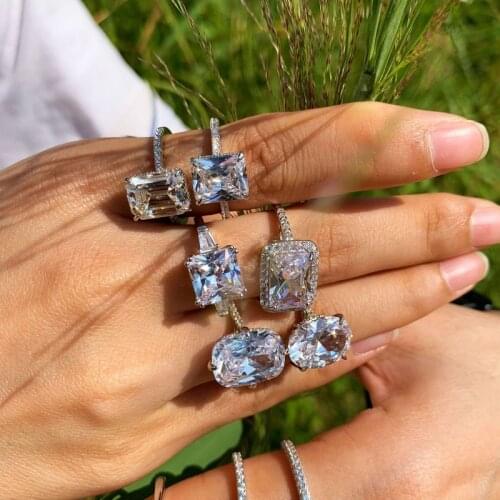 Luxury Oval Diamond 925 Sterling Silver Wedding Ring for Men Women Lovers Propse Ring Promise Riing Simulated Diamond Jewelry