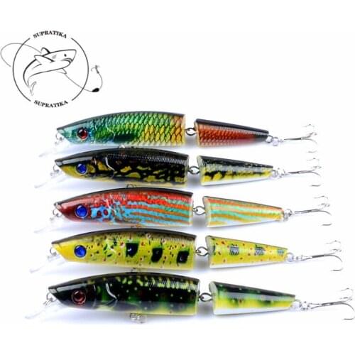 5Pcs/Lot 14cm/21.7g Fishing Lures Multi Jointed Section Bend Available Halleluyah Simulation Bait Fishing Accessories