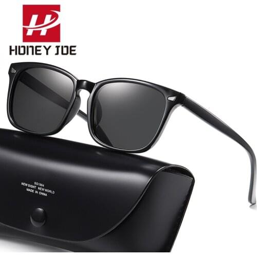 New Fashion Vintage Square Polarized Sunglasses for Men Women Rivet Ladies Sun Glasses UV400 Eyeglasses Shades Eyewear