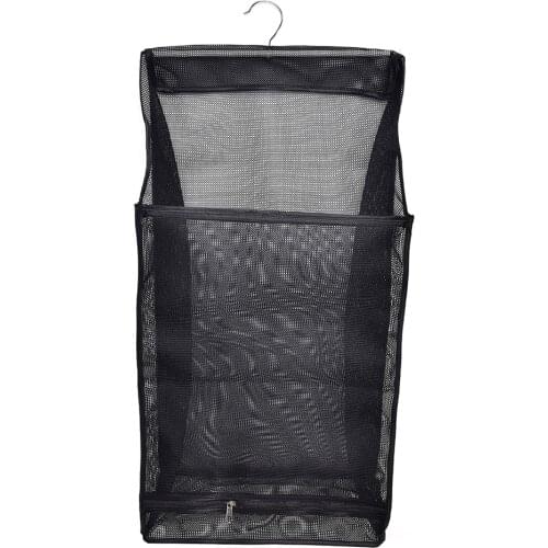 Bathroom Storage Bag Hanging Mesh Laundry Hamper Bathroom Hanging Storage Bag Clothes Organizer