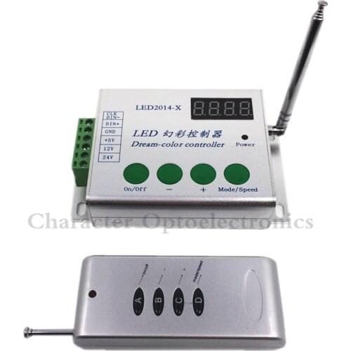 LED-2014-X,LED dream color controller,support W2811/WS2812B/TM1804/INK1003/UCS1903 etc,2048pixels controlled;DC5-24V input