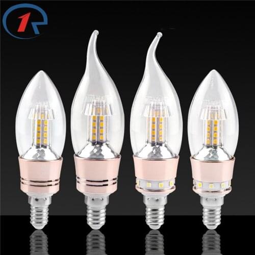 ZjRight E14 led lamp energy saving lighting bulb 6.4W 8W AC65-260V Interior Lighting restaurant decor mini LED Candle Light Bulb