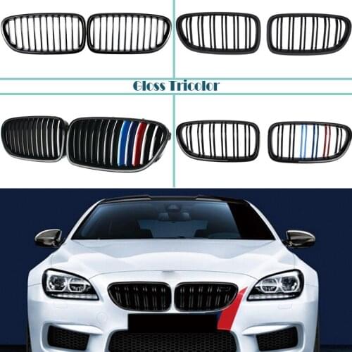 Carbon Fiber/Black Front Bumper Racing Grills Kidney Grilles For BMW F10 F11 F18 5 Series 520i 523i 525i 530i 535i M Performance