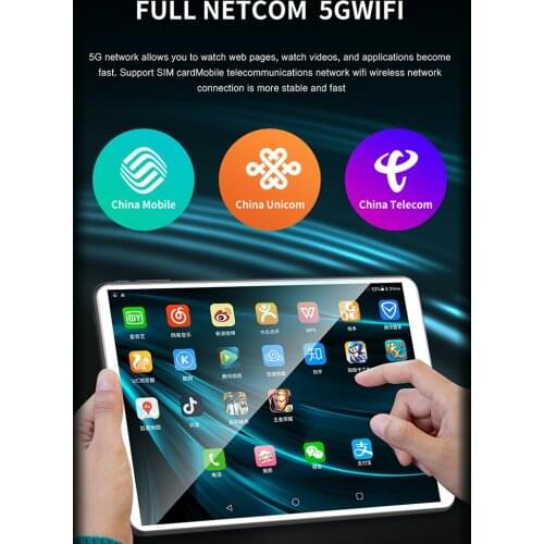 Global Version 10.1 Inch Pc Phone Tablet 10 Core 8GB+128GB 4G Wifi HD Call Video Android Smart Learning Machine