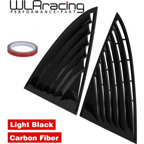 WLR - Rear Quarter Window Louver Sun Shade Spoiler Panel Carbon fiber ABS 2pcs Shutter Cover Trim For Tesla Model 3 WLR-WSS06