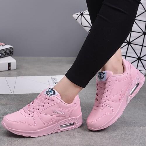 2019 Women flats Running Shoes Womens Sneakers Zapatillas Deportivas Mujer Jogging Sport Shoes Pink Plus Size scarpe donna