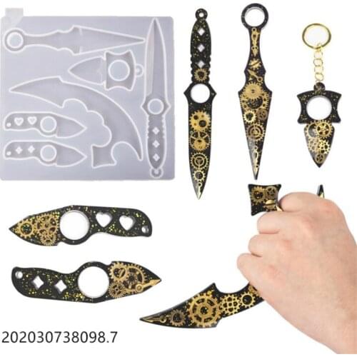 DIY Liquid Silicone Molds Tool Keychain Pendant Epoxy Resin Molds Silicone Mould For Jewelry Finding making