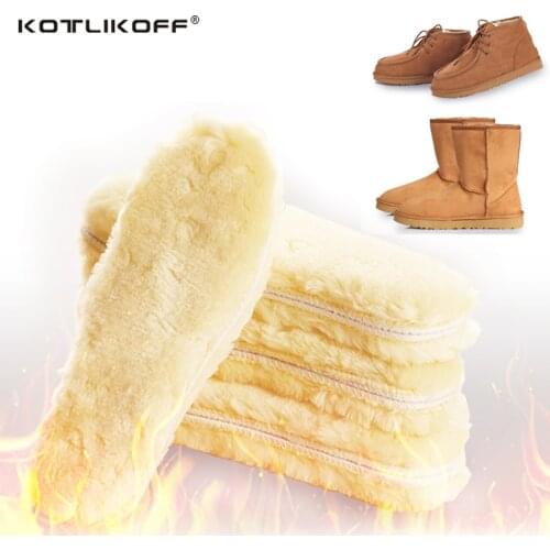 1 Pair Unisex Thermal Insoles For Shoes Winter Snow Boots Thicken Soft Pad Imitation Wool Warm Insoles Heated Insert Cushion