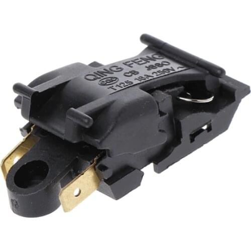 1PC 16A Electric Kettle Thermostat Switch 2 Pin Terminal Kitchen Appliance Parts