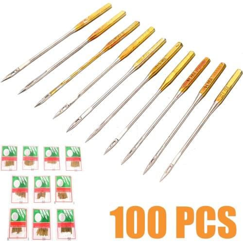 100pcs/Lot 9/11/14/16/18 Domestic Sewing Machine Needles Home DIY Sew Needle Tool For Singer HAX1 705H