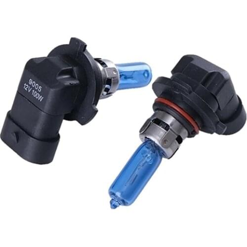 80% Hot Sell 2Pcs 100W 12V 9005/HB3 6000K Xenon Gas Halogen Headlight White Light Lamp Bulbs