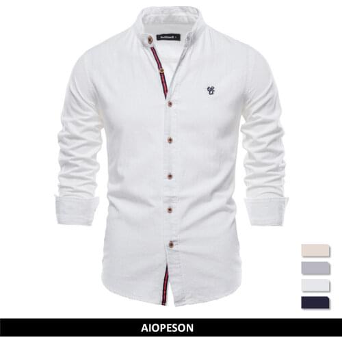 AIOPESON Mens Linen Shirts