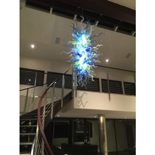 Free Shipping Flower Shape Crystal European Style 2019 the best new Designed Hand Blown Glass LED Chandelier Lighting