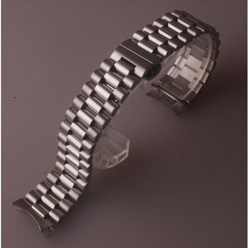 Stainless Steel Watch Straps Bracelet 14 16 18 19 20 21 22mm Women Mens Solid Metal Brushed Band For Gear S3 Watches Accessories