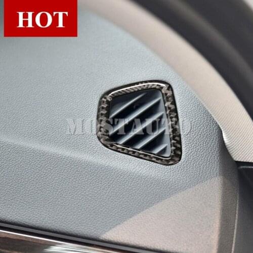 For BMW 5 Series G30 G31 Carbon Fiber Dashboard Side Air Vent Outlet Cover 2017-2020 2pcs Car Accessories Interior Car Decor