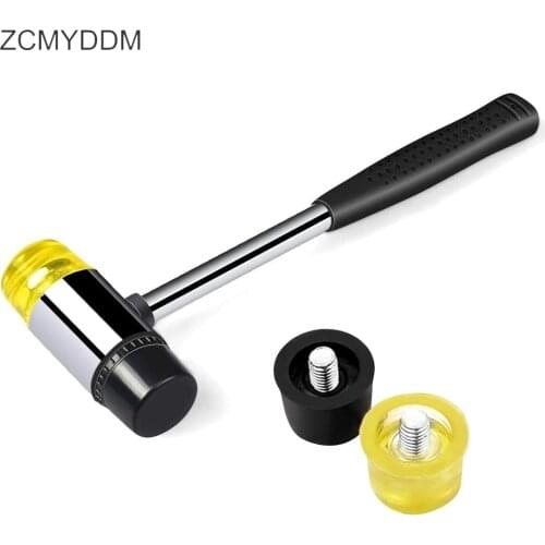 ZCMYDDM 1PC Leather Hole Punch Double-Faced Plastic and Rubber Hammer for Crafts Jewelry Woodworking DIY Leather Working Tools