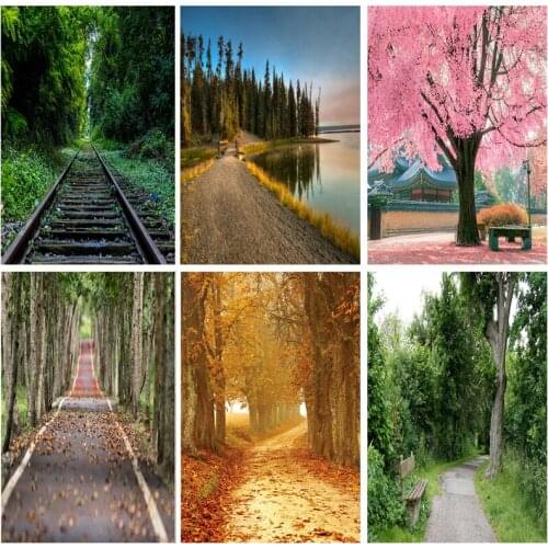 Natural Scenery Photography Background Spring Landscape Travel Photo Backdrops Studio Props 2021115CA-03