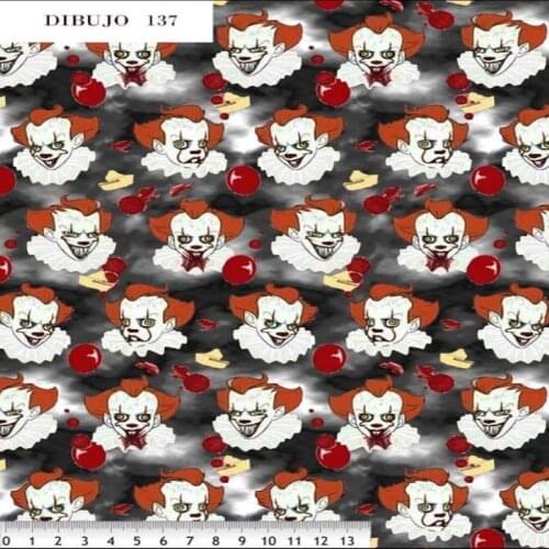 Cotton fabrics, fabric by meter, 1 meter x 140 cms, IT printed fabric, terror fabric, masks, crafts, labors