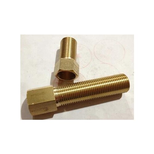 2pcs 1/2" Male -1/2" Female Length 50mm or 70mm or 100mm Brass Pipe Adapter Coupler Connector