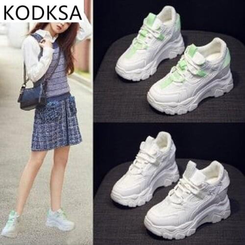 Super Hot And Spring New Spring And Autumn Spring And Autumn All-match Thick-soled Inner Increase Breathable Casual Womens Shoes