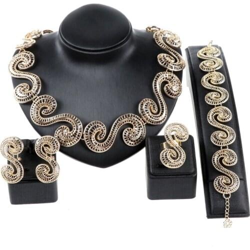 Fashion African Beads Jewelry Set Wholesale italian jewelry sets for women Brand Nigerian Wedding woman Bridal Bijoux