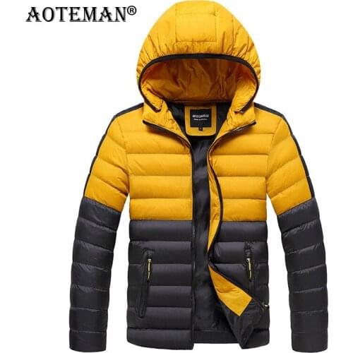 Men Patchwork Jackets Warm Parkas Overalls Fashion Coats Slim Fit Male Clothing Thicken Business Jacket Casual Men Coat LM112