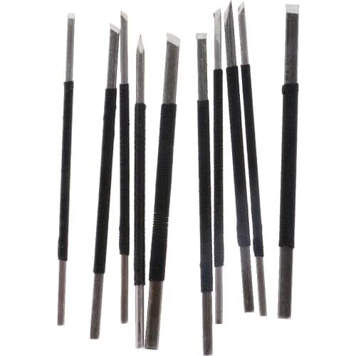 Pack Of 10 Professional Hand Chisels Woodworking For Rocks, Stonemasons