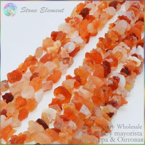 Natural Precious Stone Mexican Fire Opal Rough Nugget / Rough Slice Chips Beads 8~10MM