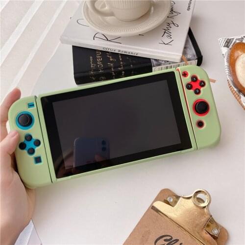 For Nintendo Switch Anti-slip Silicone Host Rubber Case Cover Skin For Nintendo NS Switch Color Soft Protective Case R9JA