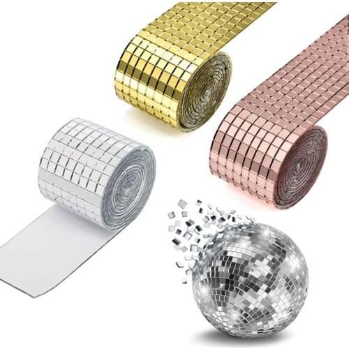 New Fashion Self-Adhesive Mosaic Wall Stickers 1464 Creative DIY Glass Mirror Stickers Home Decoration KTV Patch