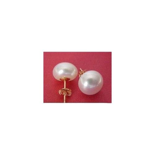 Lovely Fine Charming!10-11mm White Akoya Freshwater Pearl Earring AAA hook wholesale 1[pair] earrings collares kolye