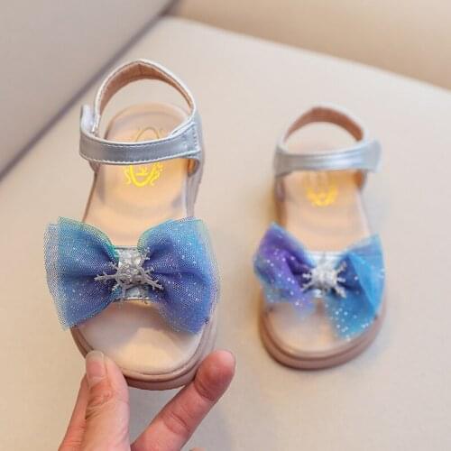 2021 Children Sandals New Summer for Girls Soft Leather Beauty Lace Ribbons Princess Girl Shoes Kids Cute Beach Sandals Shoes
