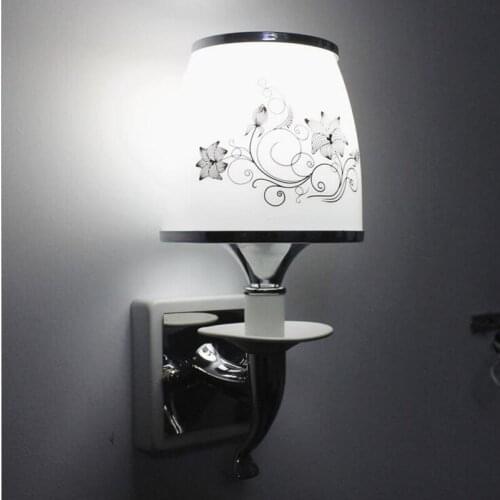 Modern simple wall lamp LED single headlight bedroom bedside aisle lights warm creative lighting fixture led lamps wall light