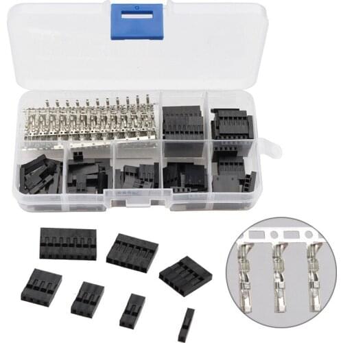 YT 310PCS 2.54mm Dupont Pin Jumper Terminals Male/Female Header Housing Electrical Wire Cable Connectors Adapter Plug Set