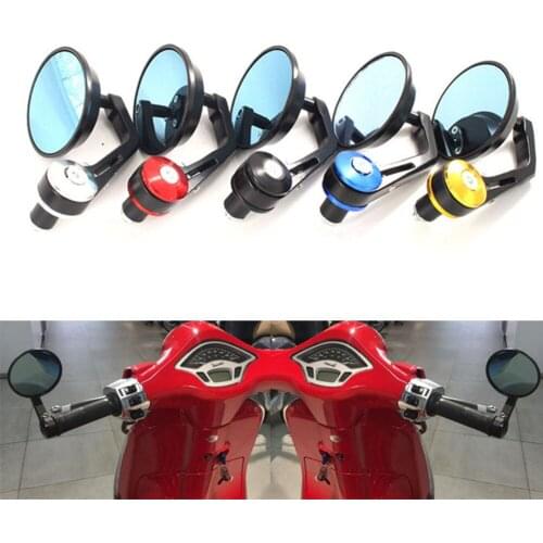 1*Pair 3 Inch Adjustable Rear View Mirror For Vespa GTV GTS LT LX LXV Sprint Primavera 50 125 250 300