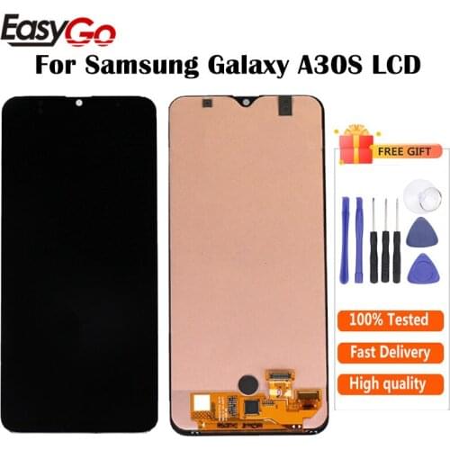 For Samsung GALAXY A30S LCD A307 LCD Display with Touch Screen Digitizer Assembly A307F A307FN A307G A307GN LCD Free Shipping