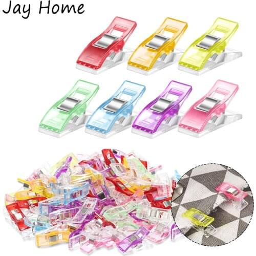 40Pcs Multipurpose Sewing Clips Quilting Embroidery Hemming Clips Mini Small Clamps Fabric Plastic Clips DIY Crafts Sewing Tools