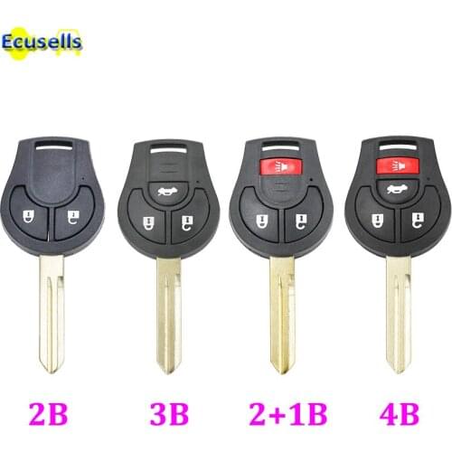 2/3/4 Buttons Remote Key shell fob for Nissan Cube Juke Cobe Versa Sentra Armada Frontier Murano Titan Xterra Quest Note NSN14