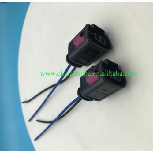 2 Pin Horn Plug Connector With Wire Pigtail For 4D0971992
