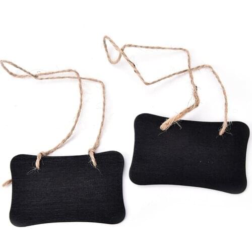 2Pcs Wooden Chalkboard With Hang String Mini Blackboard Chalkboard Pegs Clips Message Boards Stands Wedding Party Decoration